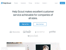 Tablet Screenshot of helpscout.net